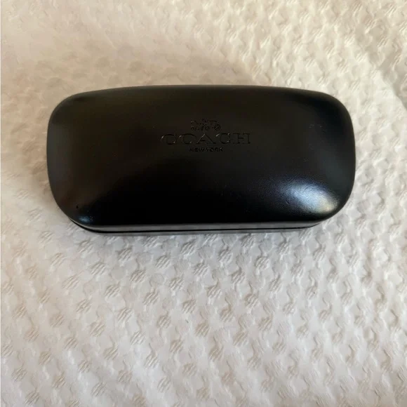 Coach Glossy Black Eyeglass Case - Picture 1 of 4